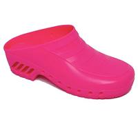 Gima - Sabots Professionnels, Anatomiques, Unisexe, Antidérapants, Antistatiques, Tige Non Perforée, Semelle Perforée, Couleur Fuchsia, Taille EU 43-44, 1 Paire