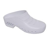 Gima - Sabots professionnels, anatomiques, unisexes, antidérapants, antistatiques, dessus perforé, semelle perforée, couleur blanche, taille EU 47-48, 1 paire