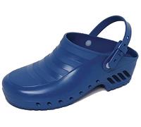 Gima - Sabots Professionnels avec Bride Inclinable et Réglable, Anatomique, Unisexe, Antidérapant, Antistatique, Tige Non Perforée, Semelle Perforée, Couleur Bleu Taille EU 37, 1 Paire.