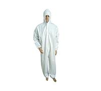 Gima - Survêtement isolant basique, en TNT respirant, avec capuche, avec élastiques aux poignets et à la taille et fermeture éclair avant, type 5B-6B, jetable, taille XL, classe III
