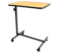 Gima - Table de lit pour patients alités, avec structure en acier et panneau haute densité, avec 4 roulettes amovibles Ø 50 mm, dont 2 avec frein, 27448