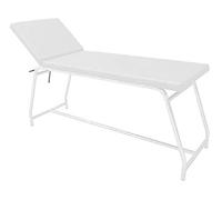 GIMA, TABLE D'EXAMEN - capacité 120 kg, peinte en blanc - matelas blanc