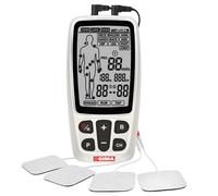 GIMA - Tens Gima-Care 3in1 à 2 canaux avec fonction de massage et électrostimulation musculaire et nerveuse transcutanée, pour soulager les douleurs, entraîner et détendre les muscles et les tendons,