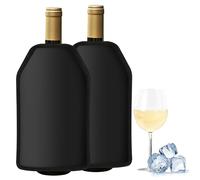 Gimars 2 Pcs Rafraîchisseur à Vin Réutilisable pour Bouteille 0.75L, Manchon de Refroidisseur Rapide et Extensible à 6.5cm, Sac Rafraichisseur Isotherme, Glacière Idéal pour Champagne, Bière, Mousseux