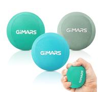 Gimars 2PCS Balles Anti-Stress, Balles Musculation Main de 2 Nieaux de Résistance pour l’Exercice des Doigts, Soulager Stress, Renforcement la Préhension