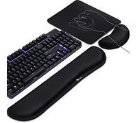 Gimars 3 en 1 Tapis de Souris Ergonomique Repose Poignet Gel Clavier, Mouse Pad avec Reposes-Poignets Support pour Ordinateur, Ordinateur Portable, Maison et Bureau