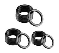 Gimars 30PCS Porte-Clés Anneaux Ronds Brisés en 304 Acier inoxydable