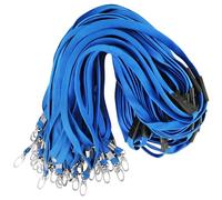 Gimars 50PCS Lanières de Cou 45cm avec Mousqueton, Cordon de Cou à Fermeture Rapide pour Porte-Badge, Cartes, Clés - Bleu