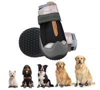 Gimars - Chaussures Respirantes pour Animaux (Noir et Orange)