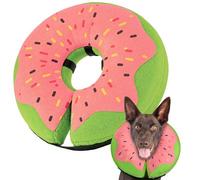 Gimars Collier Lune Chien Large, Collerette Gonflable Chien Réglable 35.6-45.7 cm, Collier de Convalescence Après Chirurgie, Anti-Léchage, Anti-Morsure, Alternative Élizabethain pour Chiens Moyens