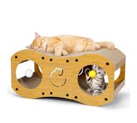 Gimars Maison pour chat irrégulière grain de bois MZB-8S-M