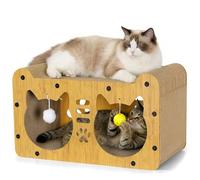 Gimars Griffoir pour Chat 51,5 cm, Grattoir Chat Carton XL, Griffoir Chat en Carton Couchage et Mobilier pour Chats, Griffoir pour Chat Maison pour Griffer, Se Cacher et Se Reposer, Charge 20 kg