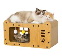 Gimars MZB-CH-M Maison pour chat en bois Taille M