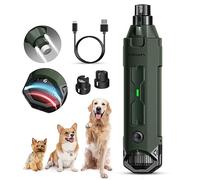 Gimars Lime à Ongles pour Chien Réglable 6 Vitesses Broyeur à Ongles pour Chien avec Double Lumière LED, Broyeur à Ongles pour Animaux De Compagnie, Rechargeable Lime Ongles Chien par USB, Armée Verte