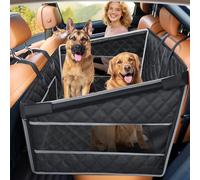 Gimars Siège de Voiture amélioré pour Chiens de Grande et Moyenne Taille, Extension de siège arrière imperméable pour Animaux de Compagnie, Demi-hamac avec Base antidérapante, Poche de Rangement en