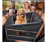 Gimars Mise À Niveau Siège Auto Chien de Moyenne et Petite Taille, Renforcé Étanche Panier Chien Voiture, Élargi Transport Chat Voiture avec Fenêtres en Filet Et Ceintures de Sécurité, L