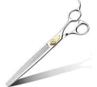 Gimars Professionelle 4CR-Edelstahl-Sicherheits-Hundepflegeschere mit runder Spitze, robuste,titanbeschichtete Tierpflegeschere für Hunde, Katzen und andere Tiere