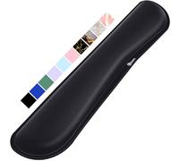 Gimars Repose Poignet Clavier, Reposes-Poignets Ergonomique en Mousse à Mémoire, Support Tapis de Clavier Repose Gel Coude avec Base Antidérapant en PU pour Bureau Gamer, Ordinateur MAC Noir-1