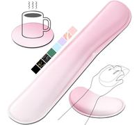 Gimars Repose Poignet Clavier, Reposes-Poignets Souris Ergonomique en Mousse à Mémoire, Support Tapis de Clavier Repose Gel avec Base Antidérapant pour Bureau Gamer, Ordinateur MAC, Dégradé de Rose