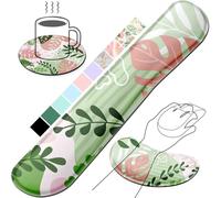 Gimars Repose Poignet Clavier, Reposes-Poignets Souris Ergonomique en Mousse à Mémoire, Support Tapis de Clavier Repose Gel avec Base Antidérapant pour Bureau Gamer, Ordinateur MAC, Rose Morandi