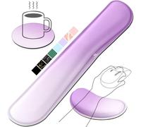 Gimars Repose Poignet Clavier, Reposes-Poignets Souris Ergonomique en Mousse à Mémoire, Support Tapis de Clavier Repose Gel avec Base Antidérapant pour Bureau Gamer, Ordinateur MAC, Dégradé de Violet