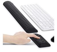 Gimars Repose Poignet Clavier, Reposes-Poignets Souris et Clavier avec Points de Massage, Repose Main Clavier Support et Tapis Souris Ergonomique avec Base Antidérapante en PU pour Ordinateur