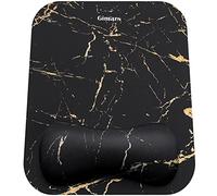 Gimars Tapis de Souris, Tapis de Souris Ergonomique Repose Poignet Gel, Grand Support Mouse Pad avec Base Antidérapante pour Ordinateur, Gamer Bureau, Dessous de Verre Gratuit Inclus, Marbre
