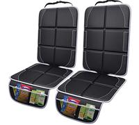 Gimars XL Protection Siege Voiture, 2 Pièces, [Compatible ISOFIX], Universelle Imperméable Tissu Oxford 600D Housse Siege Voiture Enfant, Animaux avec 2 Poches en Maille pour SUV Camion, Noir-Gris