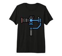 Gimbal Film Maker Influenceur des médias Sociaux T-Shirt Haut de Gamme