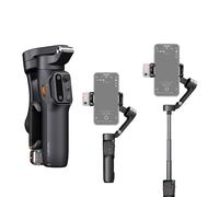 Gimbal stabilisateur pour smartphone à 3 axes extensible avec lumière LED, télécommande, pliable, poids maximum de 300 g