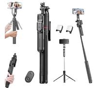 Gimbal Stabilizer - Master Every Move,2-in-1 Tripod & Selfie Stick with 360° Anti-Shake,Foldable,Bluetooth Remote,Long Extension,for Live Video Recording,Compatible for iPhone and Android (B,1PCS)