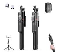 Gimbal Stabilizer - Master Every Move, 2-In-1 Tripod & Selfie Stick With 360° Anti-Shake, Smartphone Gimbal Stabilizer With Remote, Foldable 2-In-1 Tripod & Selfie Stick, For Iphone And Android (2pcs)