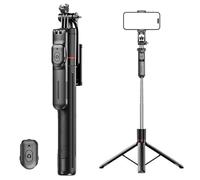 Gimbal Stabilizer - Master Every Move, 2-in-1 Tripod & Selfie Stick with Fill Light & 360° Anti-Shake, Foldable Holder for Vlogging Travel Videos Phone/Camera Device (Basic)