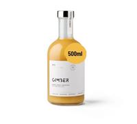 GIMBER Concentré gingembre bio 500 ml | Boisson sans alcool 100% biologique à base de gingembre, citron & épices | Jus de gingembre délicieux premium