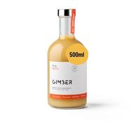 GIMBER N°2 Brut | Jus de Gingembre Bio 500ml l Nouvelle recette | Moins de sucre | Boisson bio sans alcool à base de gingembre, de yuzu & de thym citron