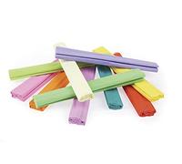 Gimboo - Lot de 10 rouleaux de papier crépon pastel 25 x 200 cm - Assortis - Ruban crépon multicolore - Idéal pour les loisirs créatifs - 1 paquet - 10 rouleaux/couleurs assorties