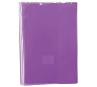 gimboo Lot de 25 protège-cahiers - Format A5 - Extra solides - 150 microns - En polypropylène - Violet transparent - Transparent - Pour cahiers scolaires