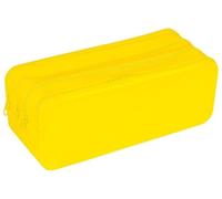 gimboo Trousse en Silicone à Quatre compartiments/20x8x7,5 cm/Jaune