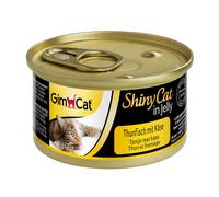 GimCat 70gx24 ShinyCat en gelée Thon & Fromage