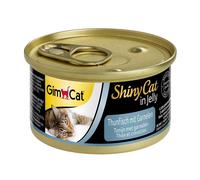 GimCat Boîte ShinyCat Thon aux crevettes 70gx24