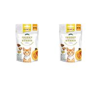 GimCat Crunchy Snacks Insecte à la Citrouille - Friandise pour Chat croustillante et Riche en protéines - 1 Sachet (1 x 50 g) (Lot de 2)