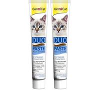GimCat Duo Pâte Multi-Vitamin et Thon - Ses précieuses vitamines augmentent Les défenses immunitaires et Le Bien-être de Votre Chat - 1 Tube (1 à 50 g) (Lot de 2)