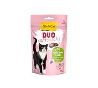 GimCat Duo Soft Snacks à la volaille avec Agneau - Combinaison Visible de Deux délicieuses Saveurs - 1 Sachet (1 x 50 g) (Lot de 2)