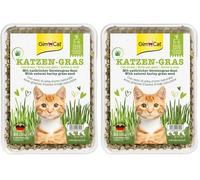 GimCat Herbe à Chat 150g - Herbe à Chat à Croissance Rapide en Seulement 5 à 8 Jours - 1 Bol (1 x 150 g) (Lot de 2)