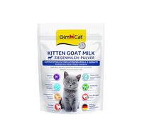 GimCat Kitten Goat Milk - Lait de chèvre en Poudre comme Aliment Complet pour Les bébés Chats jusqu'à 2 Mois - 1 Sachet (1 x 200 g)