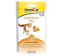 GimCat Multi-Vitamin Tabs - Snack fonctionnel pour chats, renforce le système immunitaire, le cœur et les yeux - Lot de 1 (1 x 40 g)