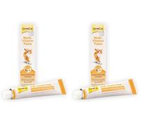 GimCat Pâte Multi-Vitamin - Snack Bon pour la santé des Chats, Active Les défenses de l’Organisme et renforce Le système immunitaire - 1 Tube (1 à 100 g) (Lot de 2)