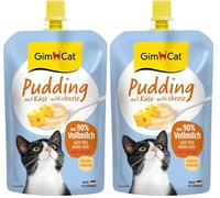 GimCat Pudding au Fromage - Snack crémeux pour Les Moments avec du Calcium - Fabriqué en Allemagne (1 x 100 g) (Lot de 2)