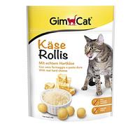 GimCat Rollis, friandises au fromage - Snack pour chats sans céréales et riche en vitamines au véritable fromage à pâte dure - Lot de 6 (6 à 140 g)