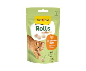 GimCat Rolls au Poulet - La collation pour Plus de Plaisir et de Plaisir avec des ingrédients de qualité supérieure - 1 Sachet (1 x 40 g)